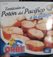 Tentáculos de poton del Pacífico a la gallega