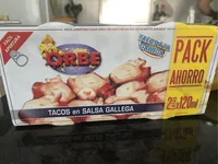 Tacos en salsa gallega