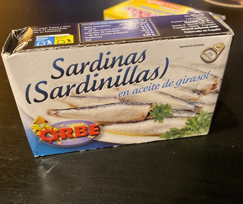 Sardinas en aceite de girasol