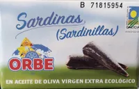 Sardinillas en aceite de oliva virgen extra ecologico
