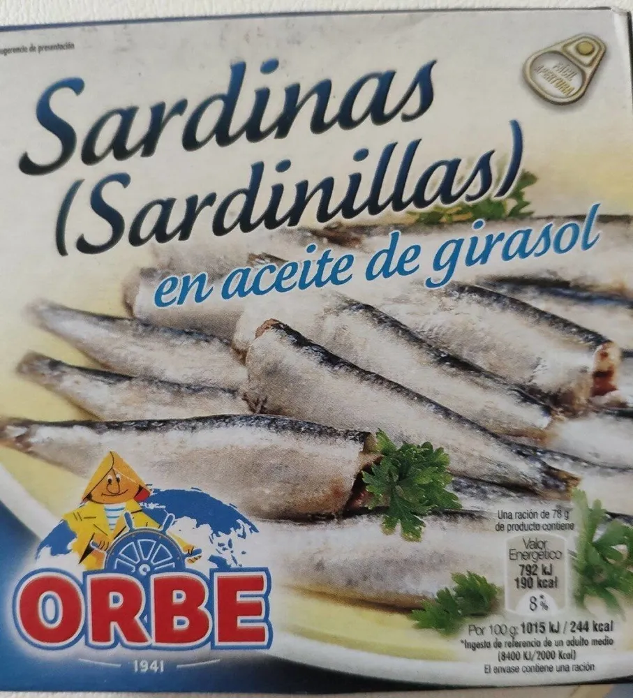 Sardinas en aceite de girasol