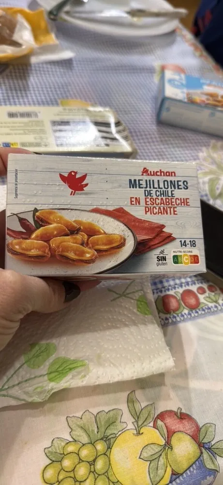 Mejillones en escabeche picantes