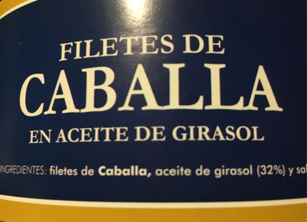 Filetes de caballa en aceite de girasol