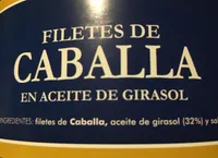 Filetes de caballa en aceite de girasol