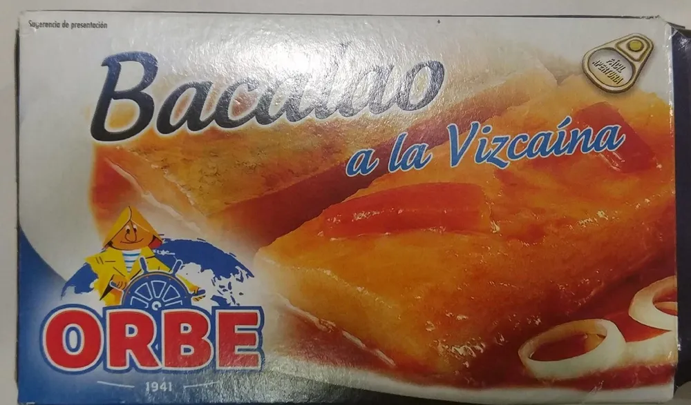 Bacalao Orbe Vizcaina 115 Grs