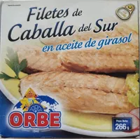 Filetes de Caballa del Sur en aceite de girasol