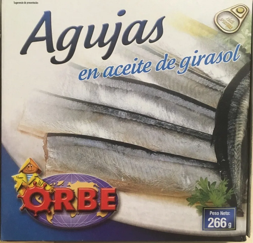 Agujas en aceite de girasol