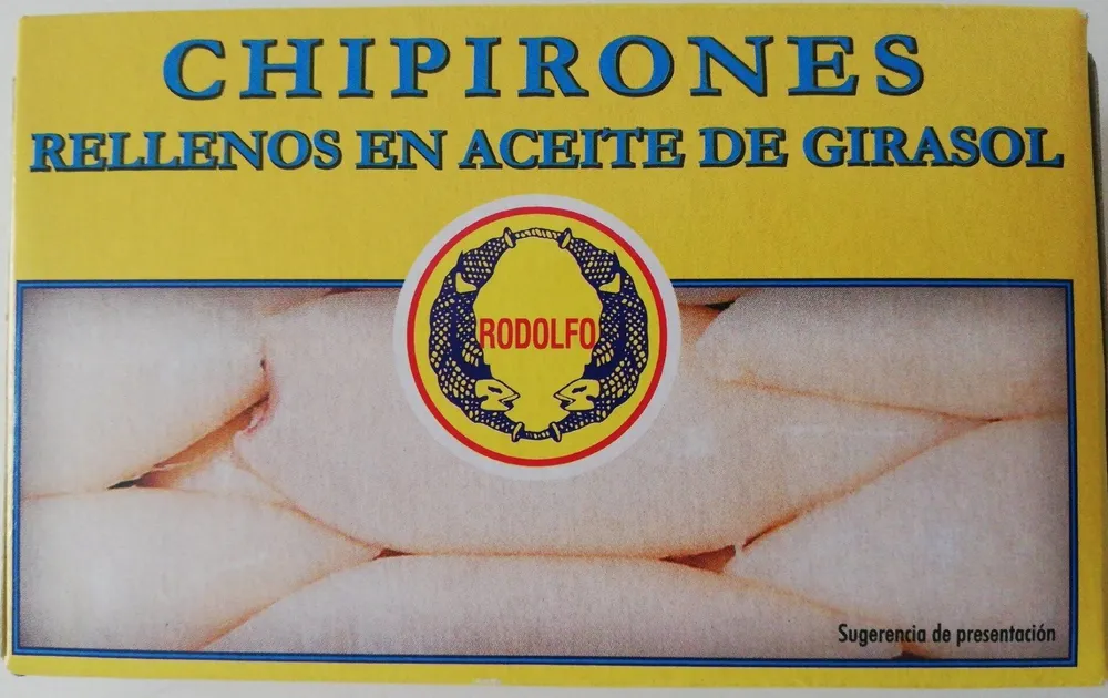 Chipirones rellenos en aceite de girasol