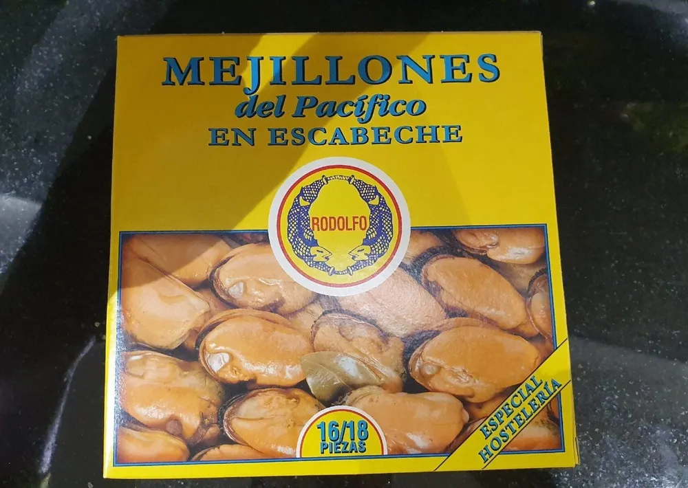 Mejillones del Pacífico en escabeche