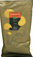 Patatas fritas onduladas con aceite de oliva