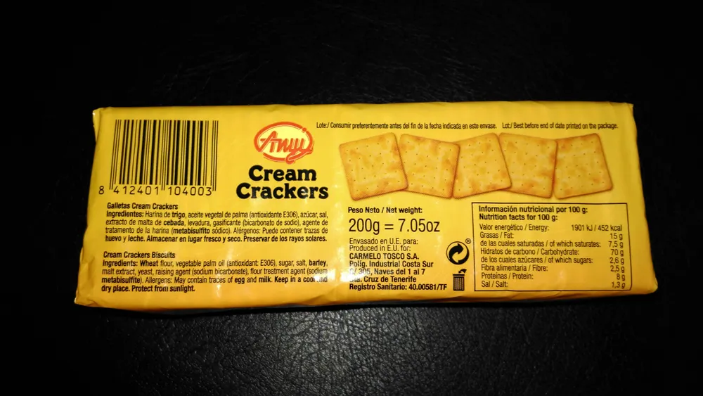 Cream crackers