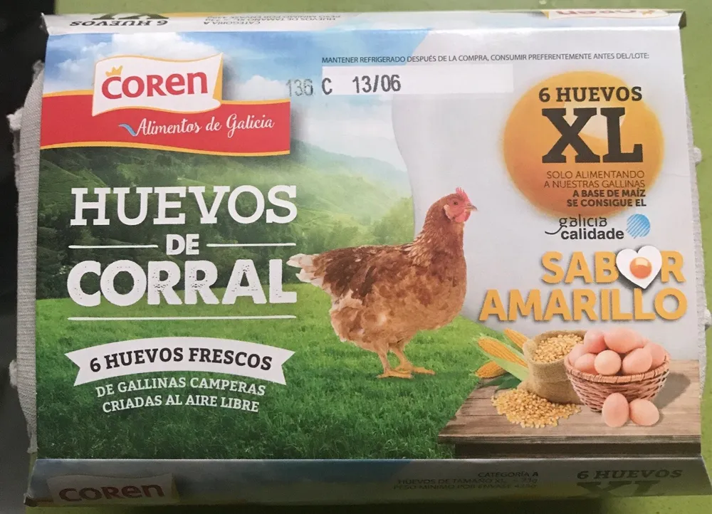 Huevos de corral XL