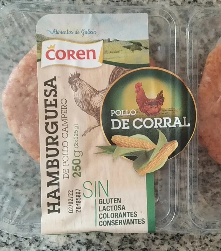 Hamburguesa de pollo Campero