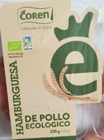 Hamburguesa de pollo ecológico