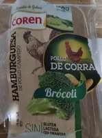 Hamburguesa de pollo Campero con Brócoli