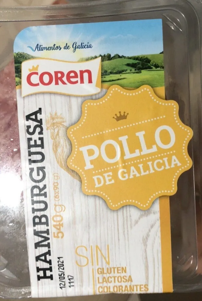 hamburguesa de pollo