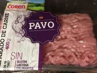Preparado de carne de pavo