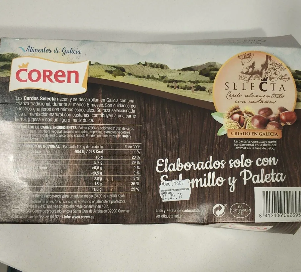 Hamburguesa de cerdo selecta