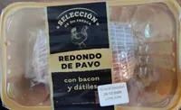 Redondo de pavo con bacon y dátiles