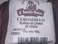 Cortadillo relleno de crema de cacao