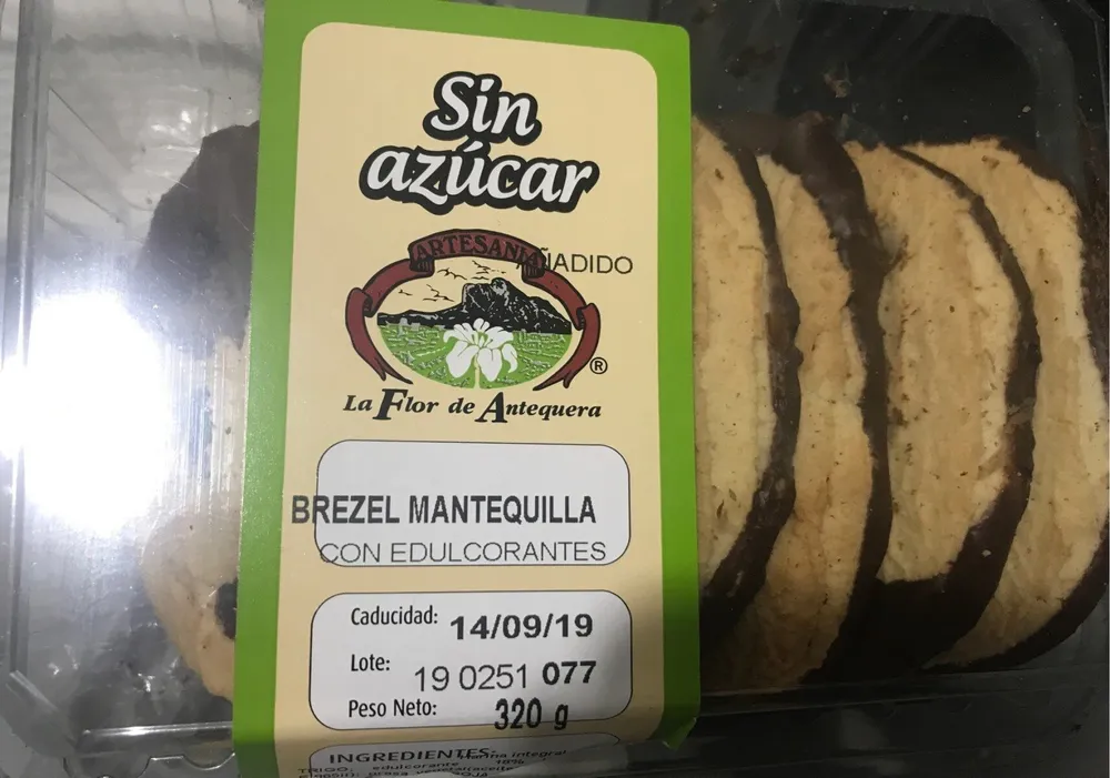 Brezel mantequilla sin azucar