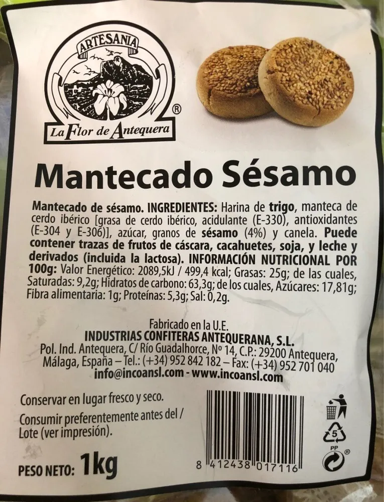 Mantecado Sésamo