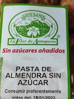Pasta de Almendra sin azúcar