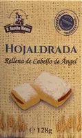 Hojaldrada rellena de cabello de angel