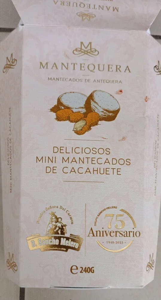 Mini mantecado de cacahuète