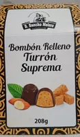 Bombón relleno turrón suprema