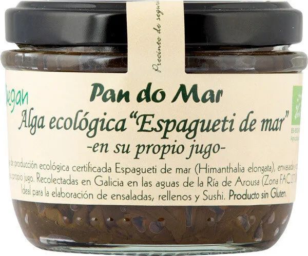 Alga ecológica espagueti de mar su propio jugo tarro