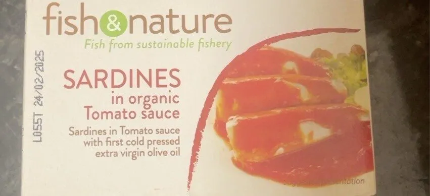 Sardines in organic tomato sauce