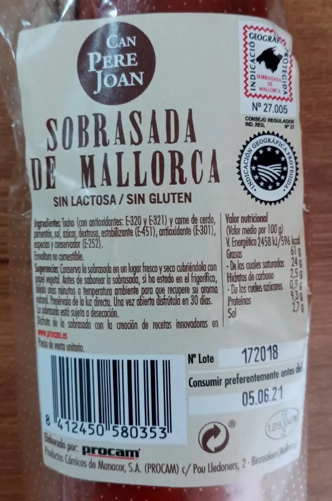Sobrasada de Mayorca