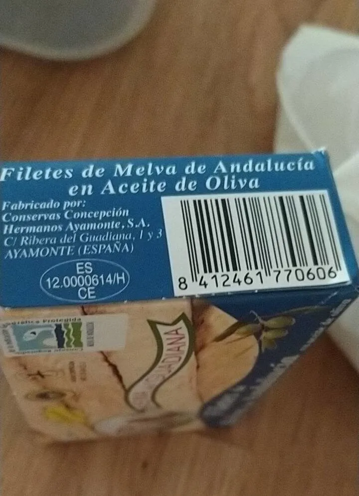 Filetes de melva de Andalucía en aceite de oliva