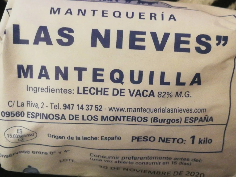 Mantequilla Las Nieves
