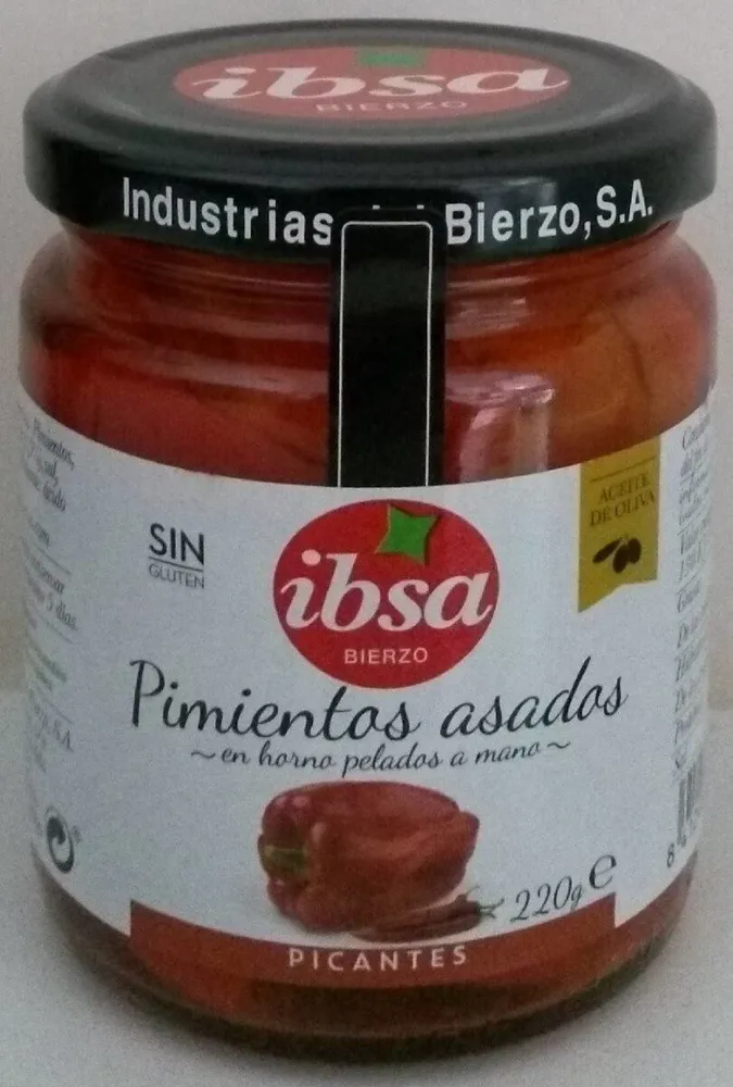Pimientos del bierzo asados picantes