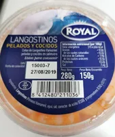 Langostinos pelados y cocidos