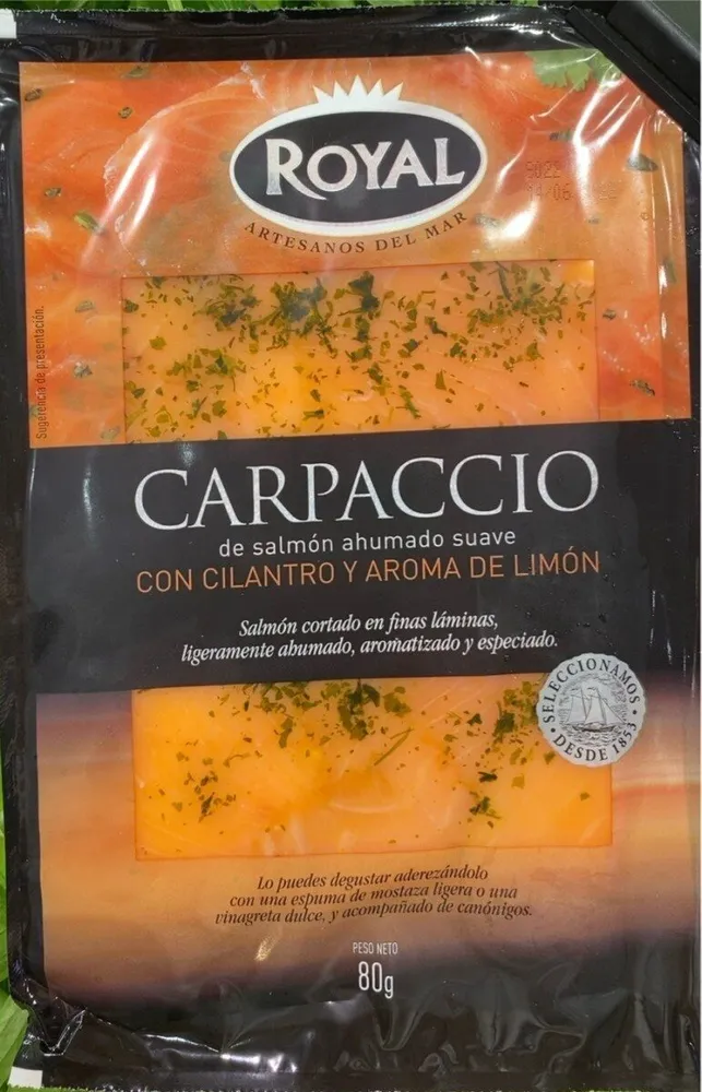 Carpaccio de Salmón ahumado