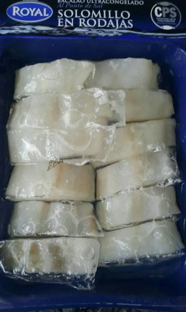 Lomos de bacalao al punto de sal
