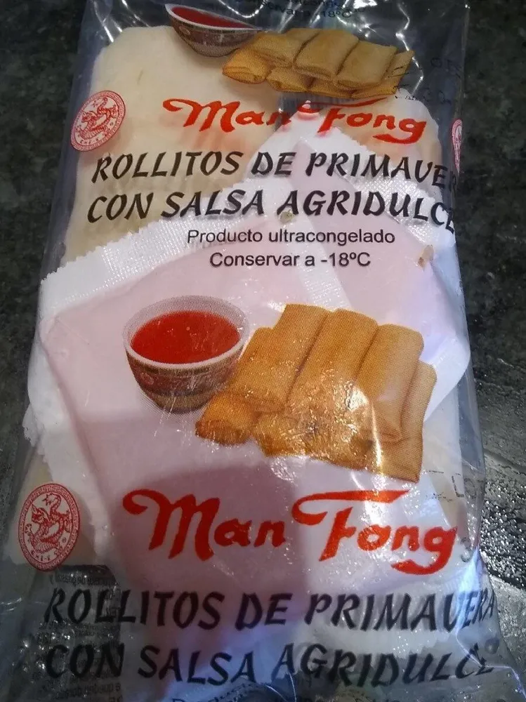 Rollitos de primavera con salsa agridulce