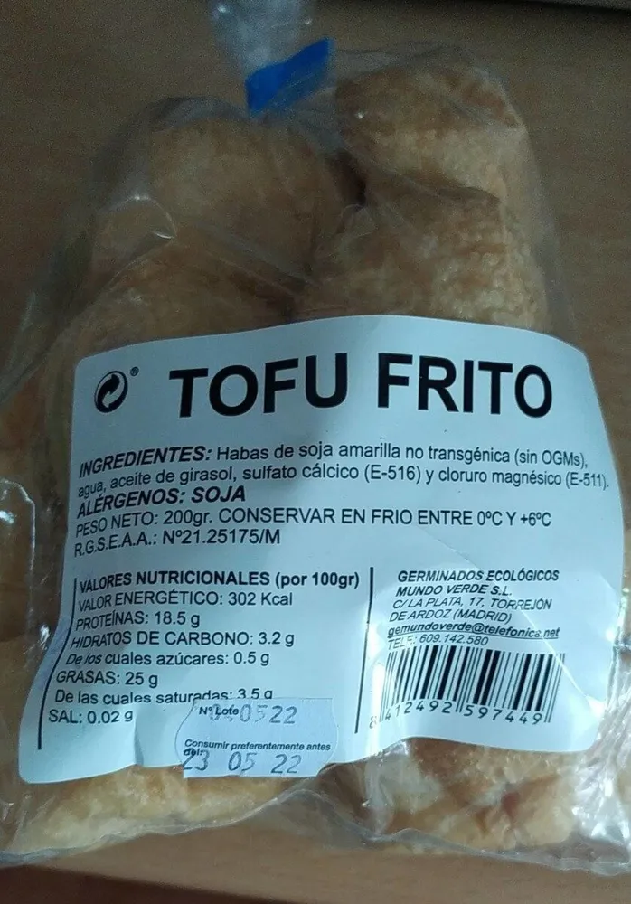 Tofu frito