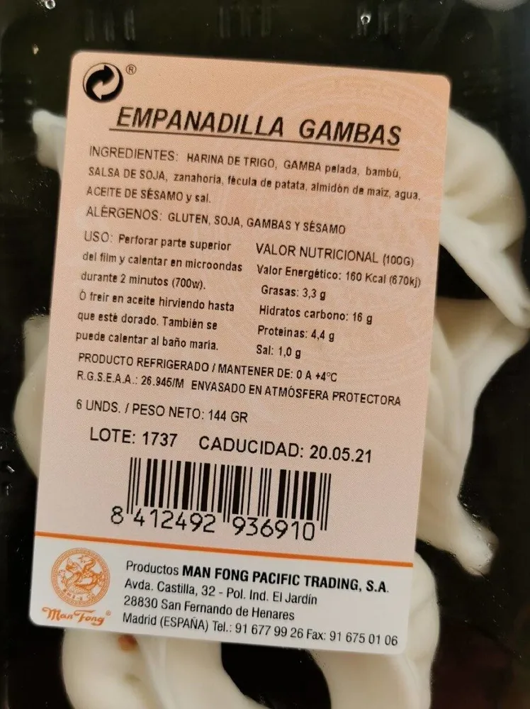 Empanadillas chinas