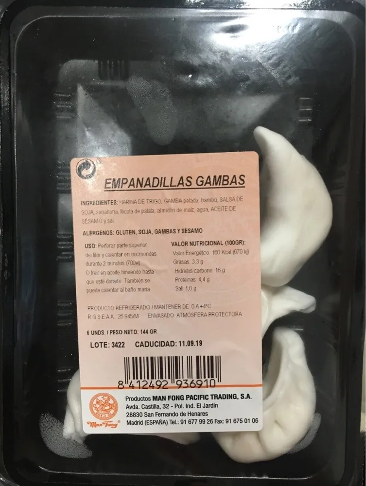Empanadillas gambas