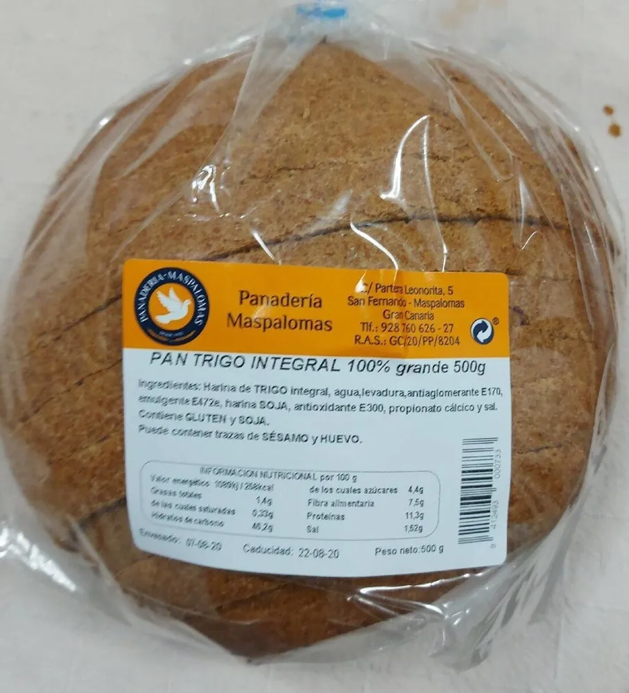 Pan Trigo integral  100%