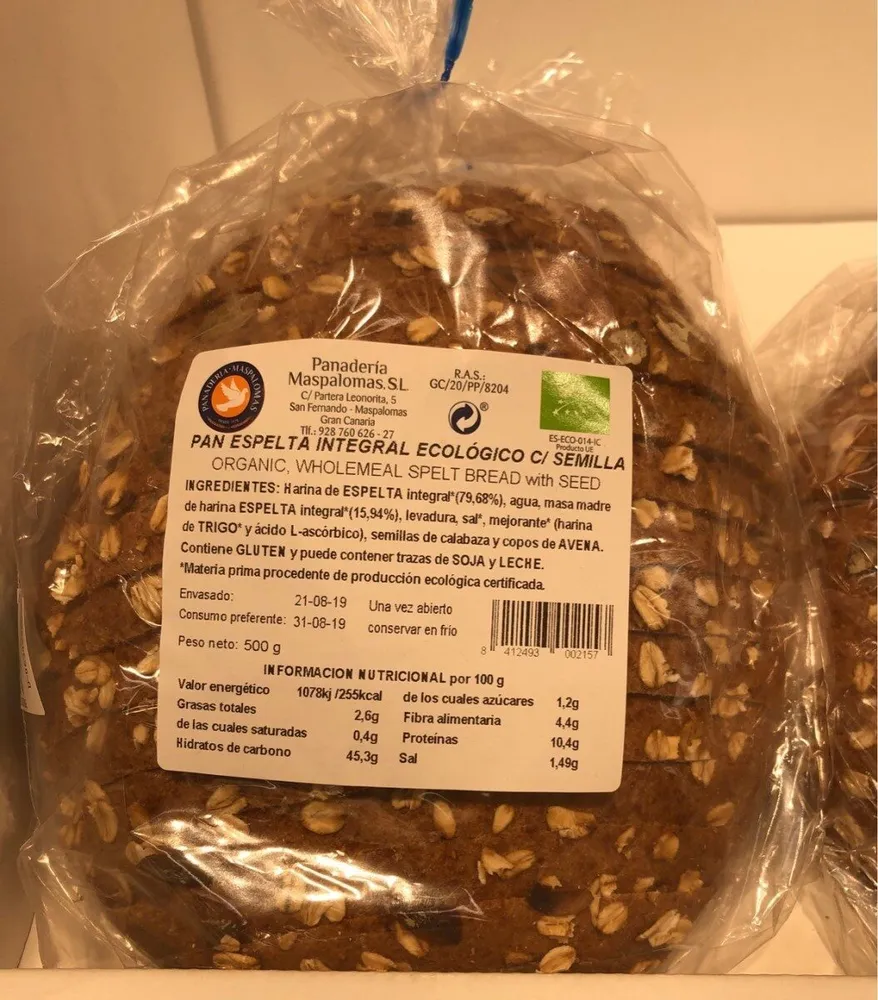 Pan Espelta Integral Ecológico