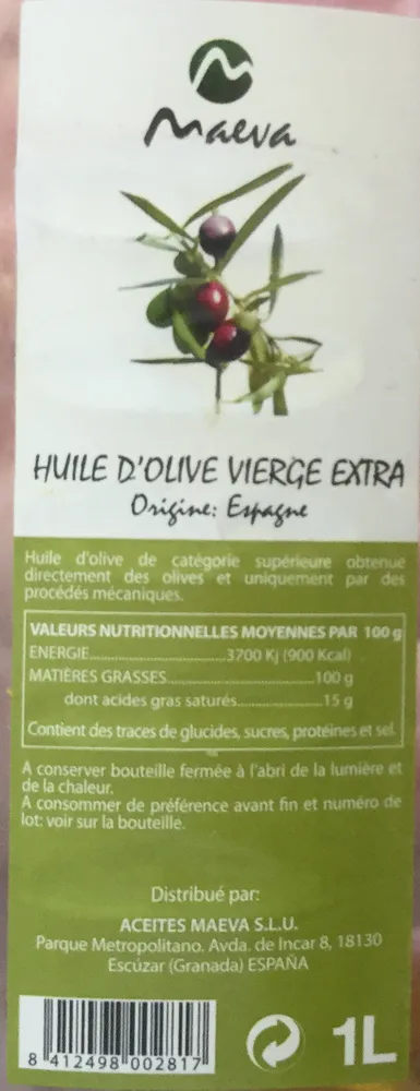Huile d'olive vierge extra