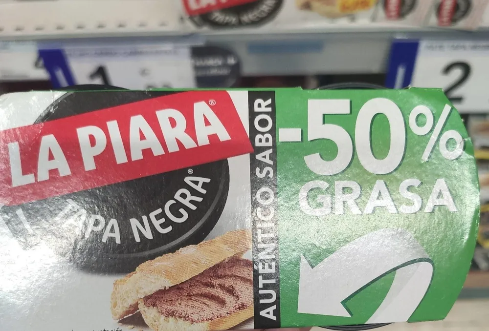 Tapa negra -50 grasa
