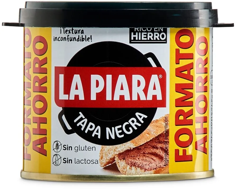 Tapa negra paté de hígado de cerdo