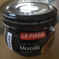 Crema de morcilla con cebolla y manzana