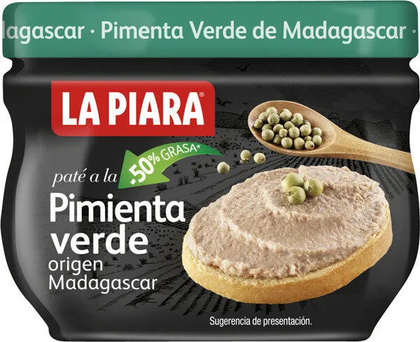 Paté a la pimienta verde -grasa tarro